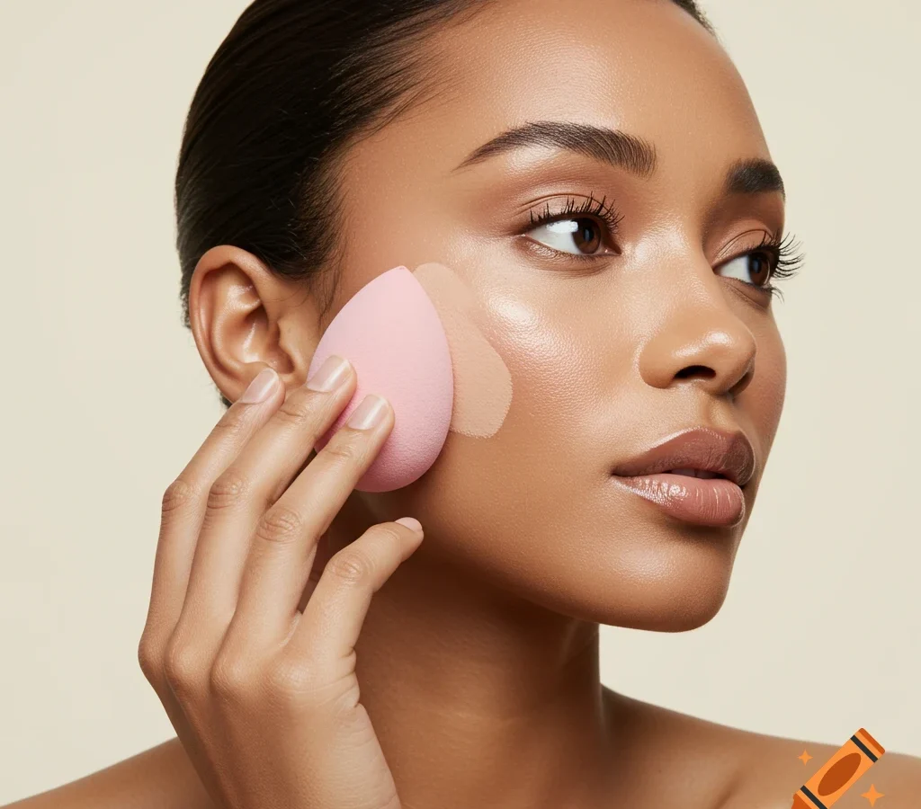 how to touch up foundation without caking