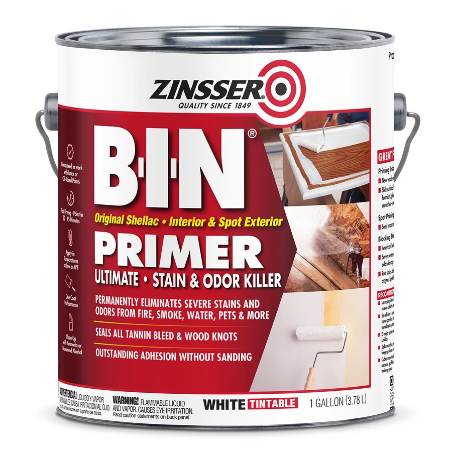 Shellac-based stain-blocking primer