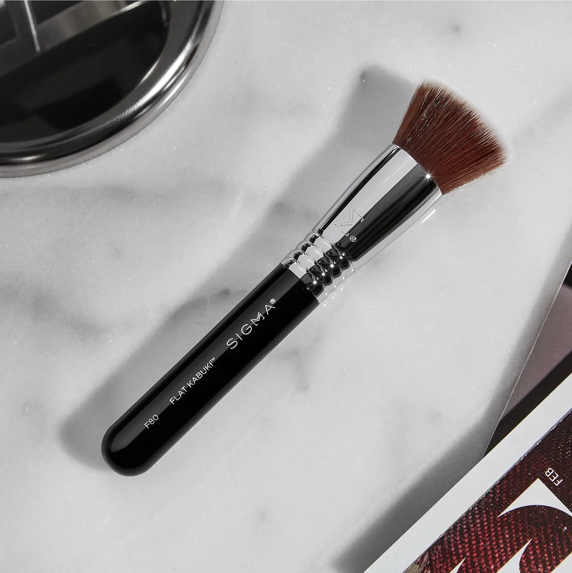 synthetic flat-top brush