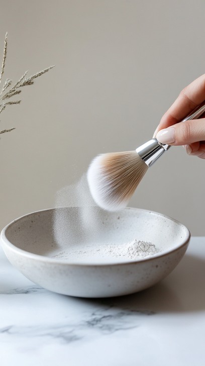 translucent setting powder brush